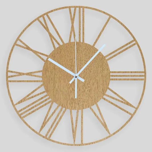 Roman Wooden Wall Clock  Minimalist Design | GC015