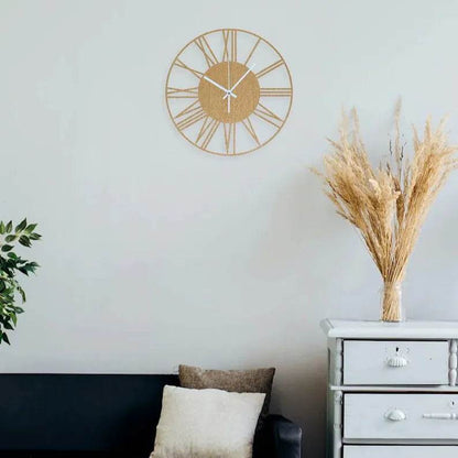 Roman Wooden Wall Clock Minimalist Design | GC015 - GloriousGifts.Pk | Pakistan's 1 Office & Home Decoration Brand
