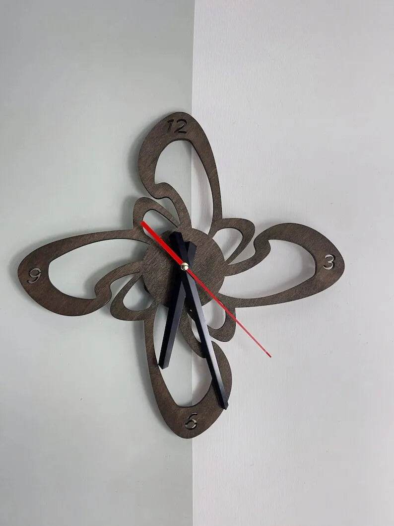 Handmade Modern Wooden Clock | GC016 - GloriousGifts.Pk | Pakistan's 1 Office & Home Decoration Brand