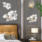 Rose Flower Leaves Silver Mirror Acrylic GW002 - GloriousGifts.Pk | Pakistan's 1 Office & Home Decoration Brand