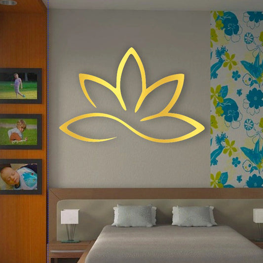 Lotus Flower Mirror Art  Laser Cut Wall Décor |GW003