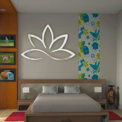 Lotus Flower Mirror Art Laser Cut Wall Décor |GW003 - GloriousGifts.Pk | Pakistan's 1 Office & Home Decoration Brand
