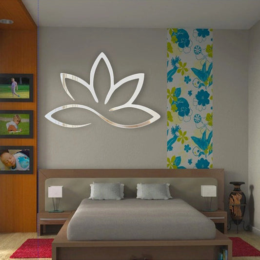 Lotus Flower Mirror Art  Laser Cut Wall Décor |GW003