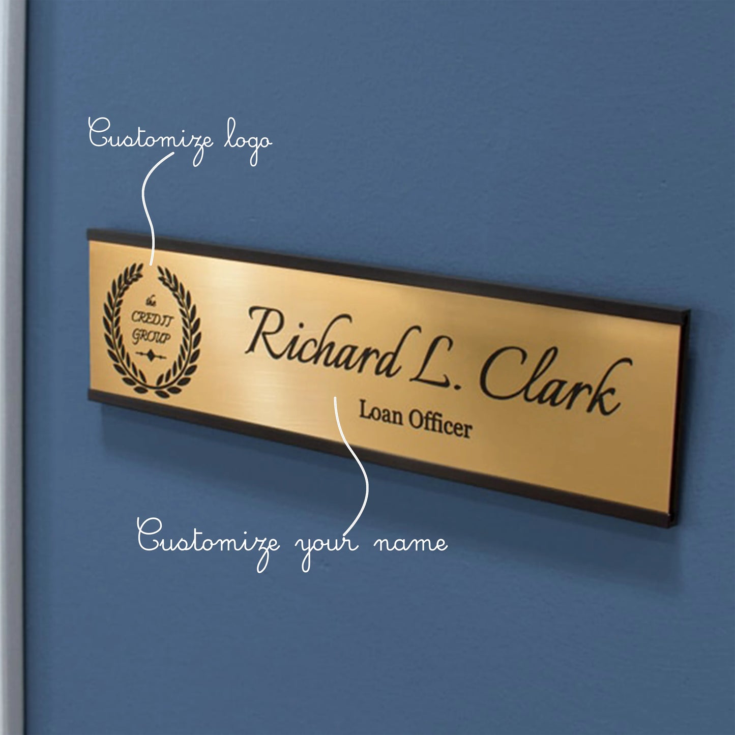 Acrylic Sliding Office Name Plate | GD003