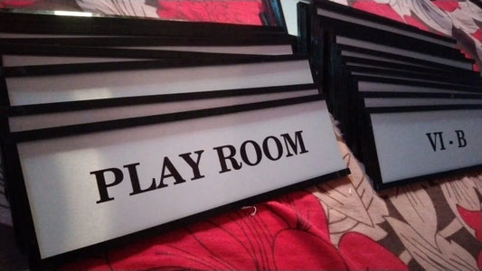 Acrylic Sliding Office Name Plate | GD003