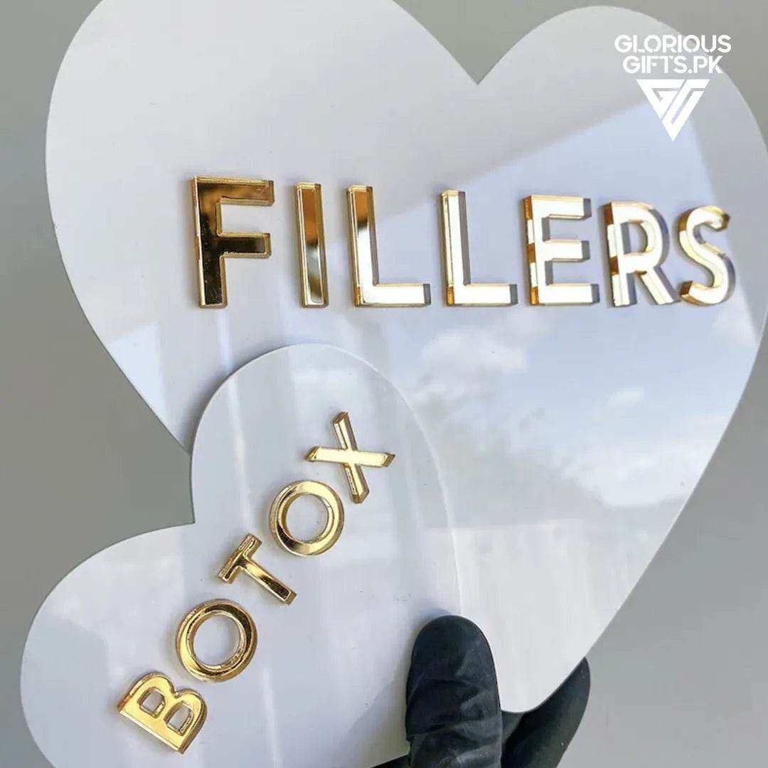 Set of 3 Heart & Candy Signs Beauty Room Décor |GW011 - GloriousGifts.Pk | Pakistan's 1 Office & Home Decoration Brand