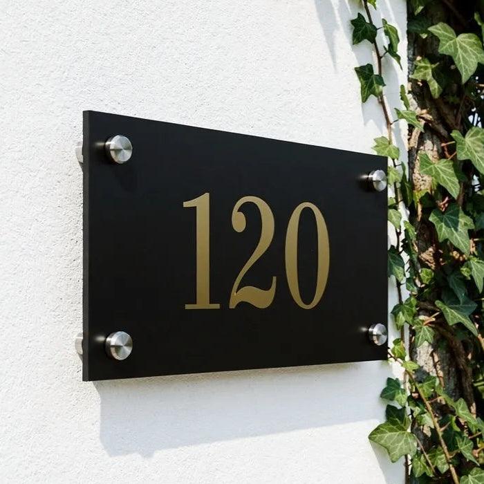 modern-black-acrylic-house-number-sign-with-gold-c_1 - GloriousGifts.Pk | Pakistan's 1 Office & Home Decoration Brand