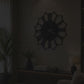 Black Oversized Silent Wooden Clock | GC013