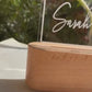 Custom Acrylic Desk Sign with USB Light | GT006