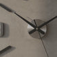 Large Black & Mirror Wall Clock Silver Accents | GC020
