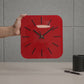 Clock HIPNOTIC Large Red Silent Clock | GC002