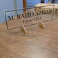 Custom Acrylic Desk Plate Clear | GT011