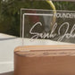 Custom Acrylic Desk Sign with USB Light | GT006