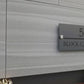 Grey & Silver Mirror Address Plaque | GN009