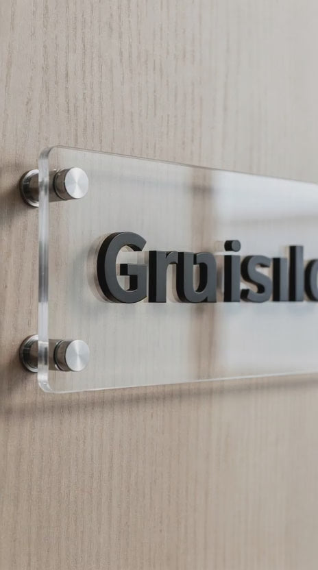 Custom 3D Acrylic Door Name Plate | GD004