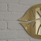 3D Lips Acrylic Wall Golden Mirror Beauty Room Sign GW009