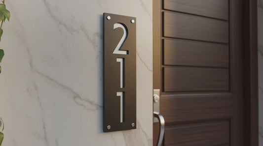 Modern Vertical Address Plaque | GN016