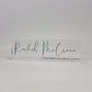 Personalized Transparent Desk Plate | GT012
