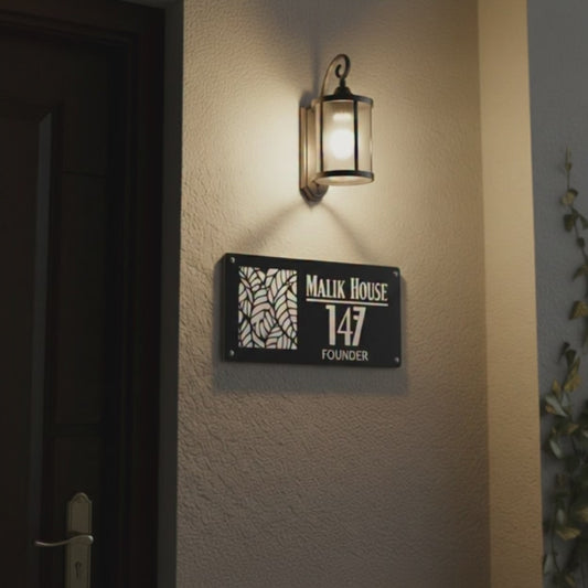 Personalized LED Laser Cut Name Plate | GN025
