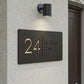 3D Floating House Plate  Matte Black | GN007