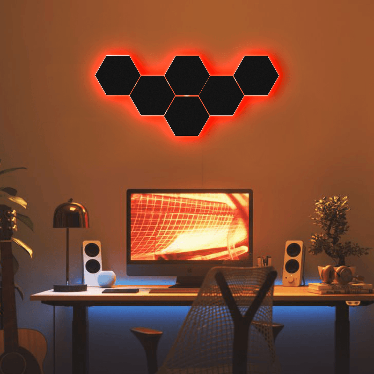 LED HEXAGONE 3D PENAL 16 LIGHTS | GS016 - GloriousGifts.Pk | Pakistan's 1 Office & Home Decoration Brand