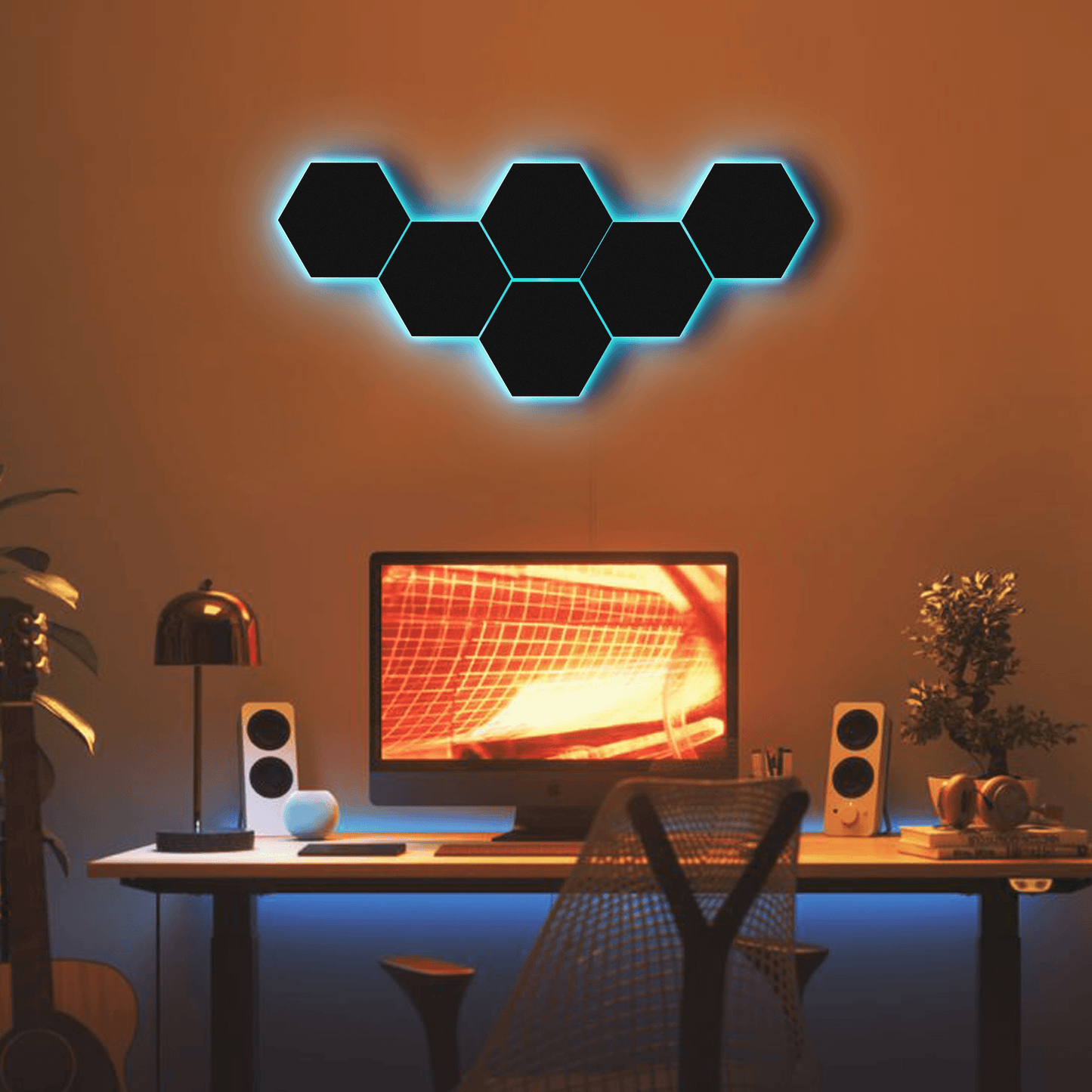 LED HEXAGONE 3D PENAL 16 LIGHTS | GS016 - GloriousGifts.Pk | Pakistan's 1 Office & Home Decoration Brand
