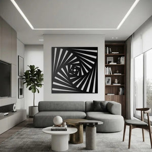Wooden Wall Art Square in Depth Decorative Panel GW014
